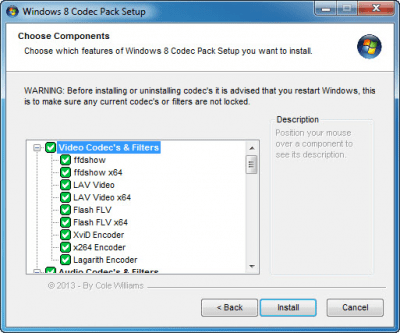 Windows 8 Codec Pack 2.1.3