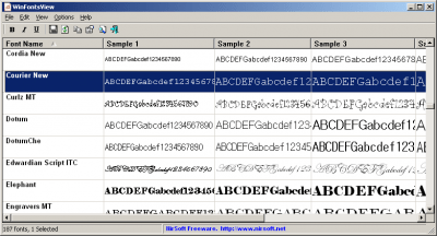WinFontsView 1.10
