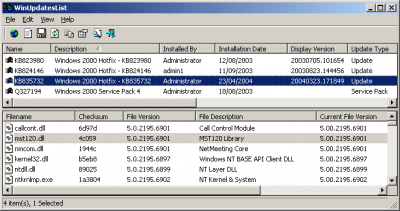 WinUpdatesList 1.33