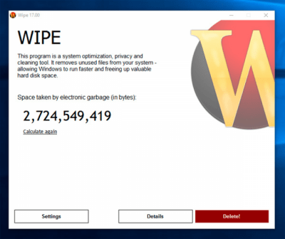 Wipe 18.05