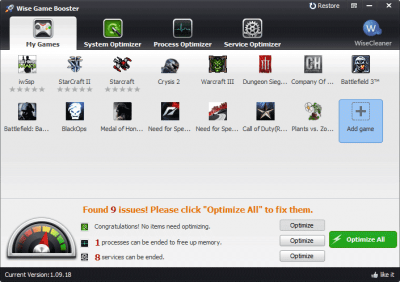 Wise Game Booster Portable 1.39.48