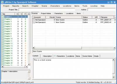 YWriter 5.2.1.3