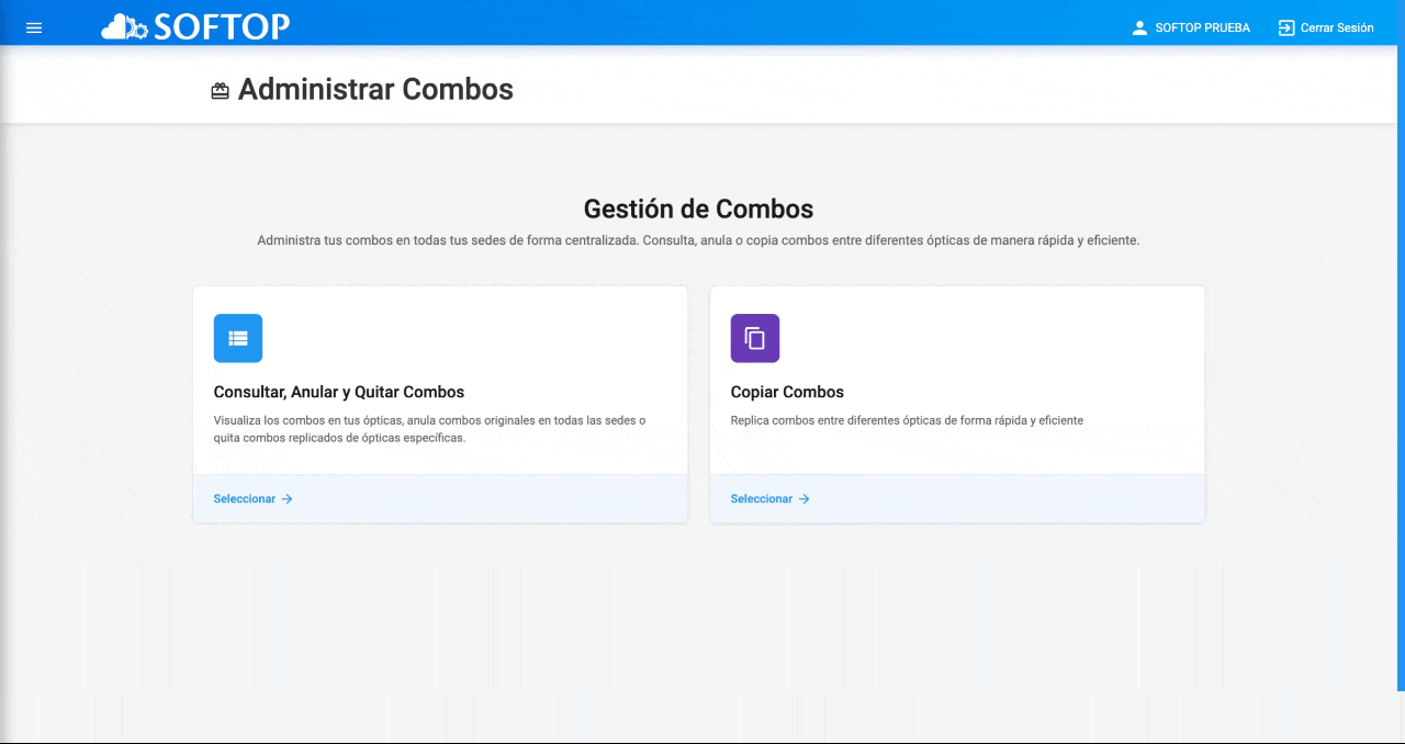editar combo administrador multisede