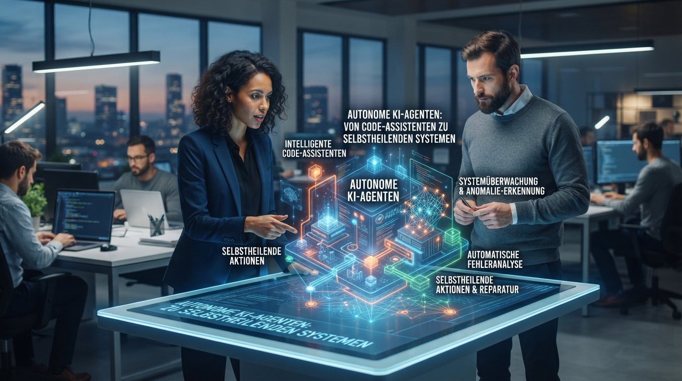 Autonome KI-Agenten in modernen Software-Architekturen: Von Code-Assistenten zu selbstheilenden Systemen