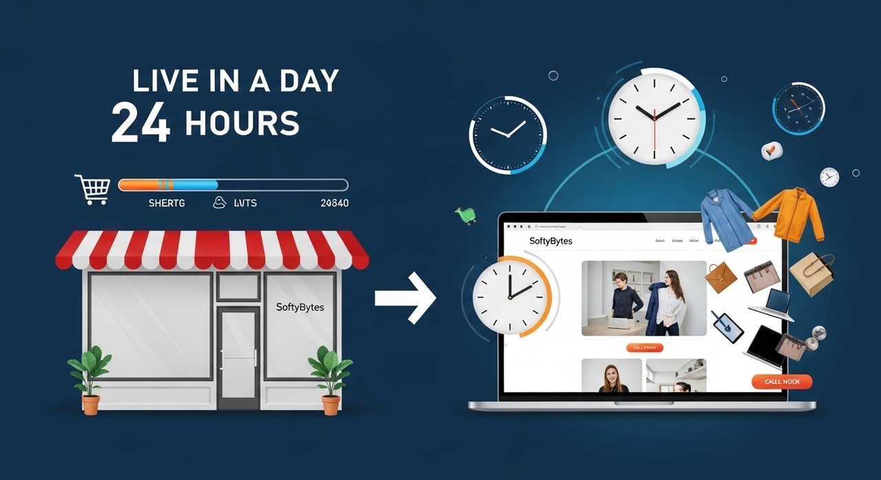Your Online Store, Live in a Day with SoftyBytes!