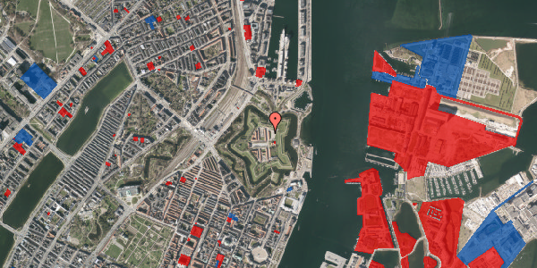 Jordforureningskort på Kastellet 110, 2100 København Ø