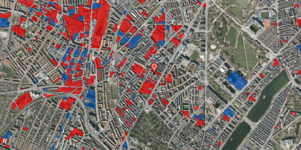 Jordforureningskort på P.D. Løvs Allé 11B, 3. th, 2200 København N