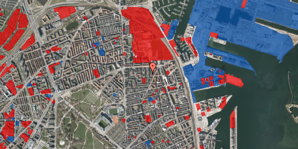 Jordforureningskort på Svendborggade 1, 3. 302, 2100 København Ø