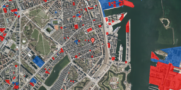 Jordforureningskort på Aggersborggade 9, 2. th, 2100 København Ø