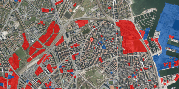 Jordforureningskort på Bechgaardsgade 13, 1. th, 2100 København Ø