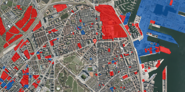 Jordforureningskort på Borgmester Jensens Allé 1, 2. th, 2100 København Ø