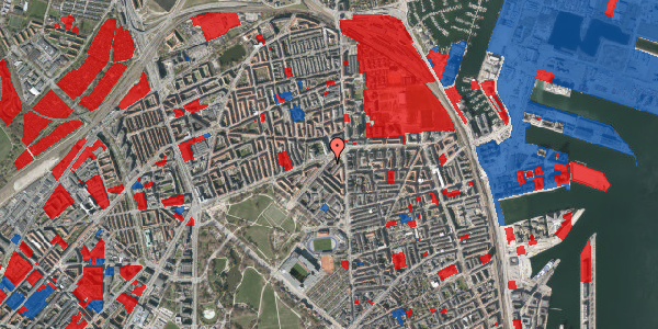 Jordforureningskort på Borgmester Jensens Allé 3, st. th, 2100 København Ø