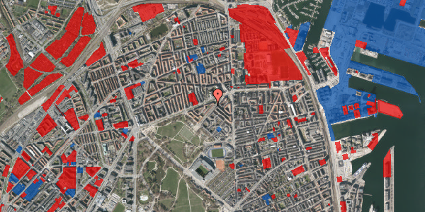 Jordforureningskort på Borgmester Jensens Allé 4, 2. tv, 2100 København Ø