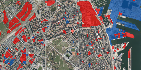 Jordforureningskort på Borgmester Jensens Allé 8, 3. th, 2100 København Ø