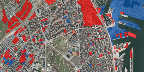 Jordforureningskort på Borgmester Jensens Allé 11, 1. 3, 2100 København Ø