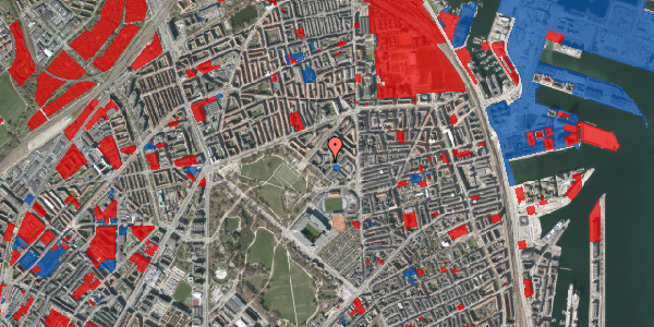 Jordforureningskort på Borgmester Jensens Allé 27A, 3. th, 2100 København Ø