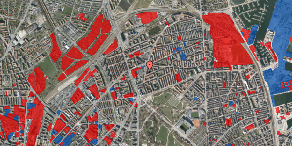 Jordforureningskort på Bryggervangen 16, 1. th, 2100 København Ø