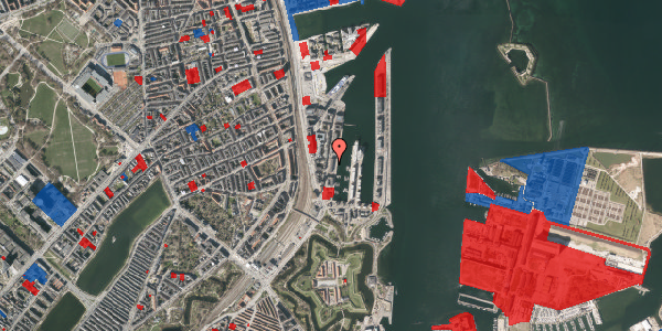 Jordforureningskort på Dampfærgevej 14, 1. 1, 2100 København Ø