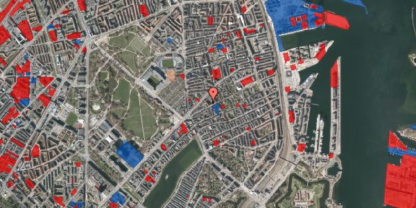 Jordforureningskort på Faksegade 14, 3. th, 2100 København Ø