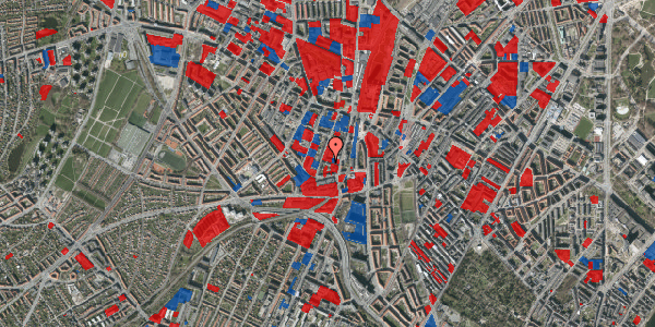 Jordforureningskort på Falkevej 9, 3. th, 2400 København NV