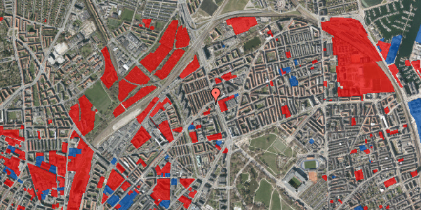 Jordforureningskort på Haraldsgade 108, 1. th, 2100 København Ø