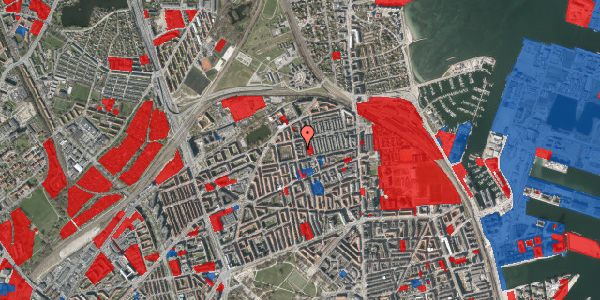 Jordforureningskort på Helsingborggade 8B, 1. th, 2100 København Ø