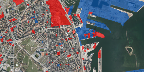 Jordforureningskort på Herninggade 1, 1. th, 2100 København Ø