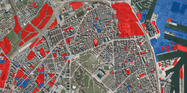 Jordforureningskort på Hesseløgade 1, st. th, 2100 København Ø