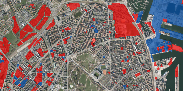 Jordforureningskort på Hesseløgade 4, 1. th, 2100 København Ø