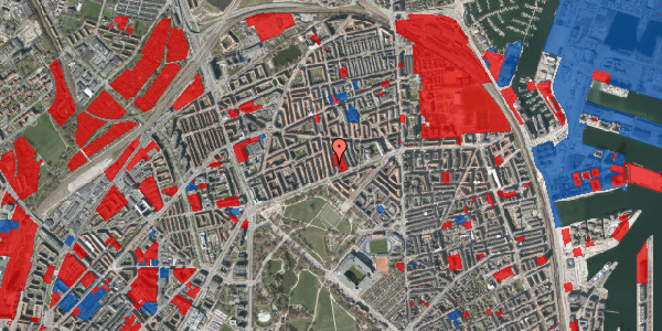 Jordforureningskort på Hesseløgade 5, 2. th, 2100 København Ø