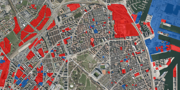 Jordforureningskort på Hesseløgade 5, 2. tv, 2100 København Ø