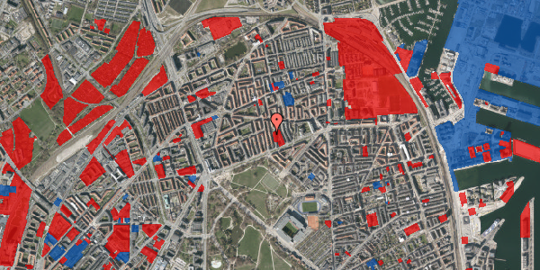 Jordforureningskort på Hesseløgade 11, 1. tv, 2100 København Ø