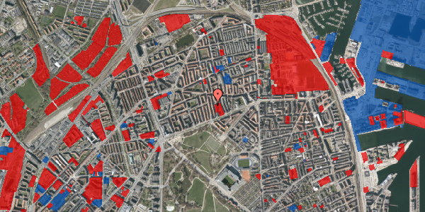 Jordforureningskort på Hesseløgade 13, 3. th, 2100 København Ø