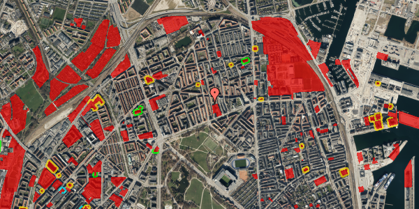 Jordforureningskort på Hesseløgade 17, 3. tv, 2100 København Ø