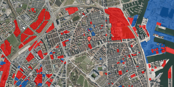 Jordforureningskort på Hesseløgade 19, st. th, 2100 København Ø