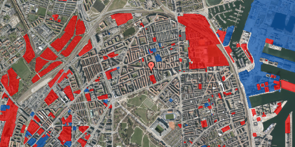 Jordforureningskort på Hesseløgade 21, st. th, 2100 København Ø