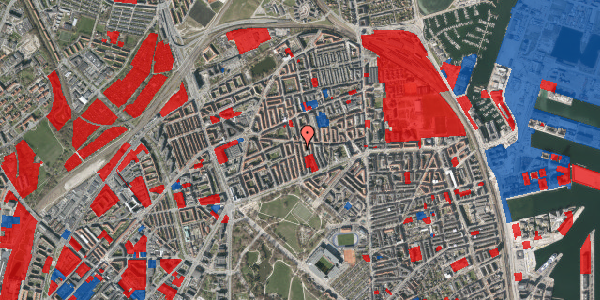 Jordforureningskort på Hesseløgade 23, st. th, 2100 København Ø