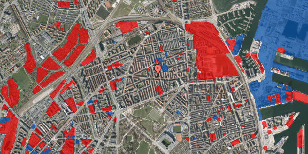 Jordforureningskort på Hesseløgade 24, 2. tv, 2100 København Ø