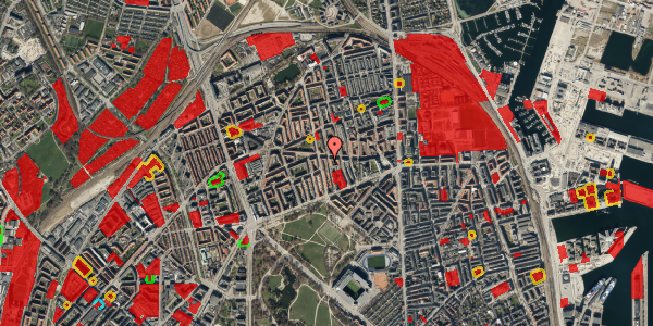 Jordforureningskort på Hesseløgade 25, 1. , 2100 København Ø