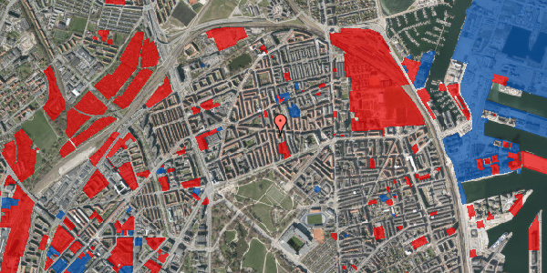 Jordforureningskort på Hesseløgade 25, 2. , 2100 København Ø