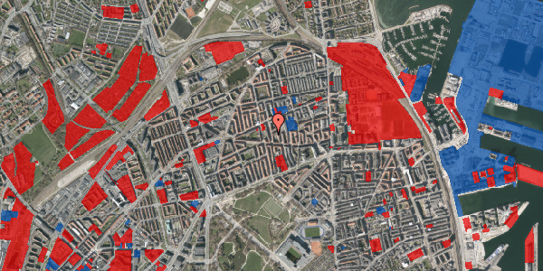 Jordforureningskort på Hesseløgade 28, st. tv, 2100 København Ø