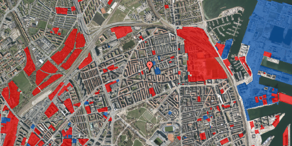 Jordforureningskort på Hesseløgade 32, 1. th, 2100 København Ø