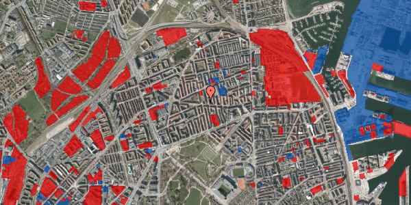 Jordforureningskort på Hesseløgade 33, 2. th, 2100 København Ø