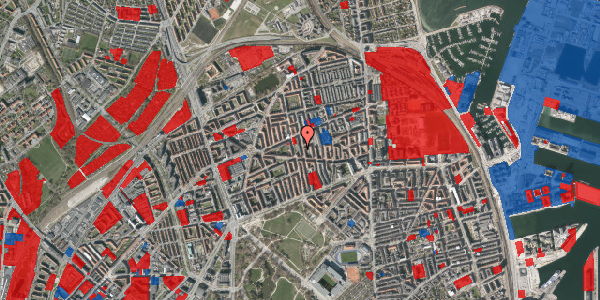 Jordforureningskort på Hesseløgade 37, 1. th, 2100 København Ø