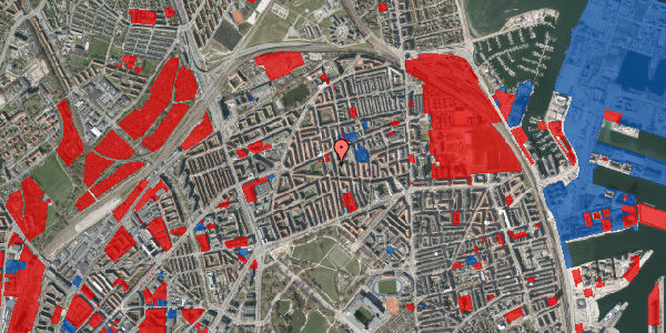 Jordforureningskort på Hesseløgade 39A, 1. tv, 2100 København Ø