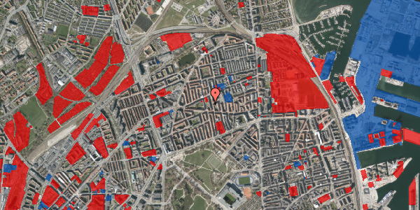 Jordforureningskort på Hesseløgade 39A, 3. tv, 2100 København Ø
