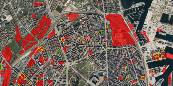 Jordforureningskort på Hesseløgade 39A, 4. mf, 2100 København Ø
