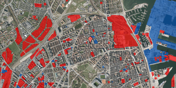 Jordforureningskort på Hesseløgade 39B, 1. mf, 2100 København Ø