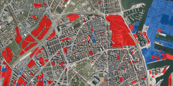 Jordforureningskort på Hesseløgade 39B, 4. tv, 2100 København Ø