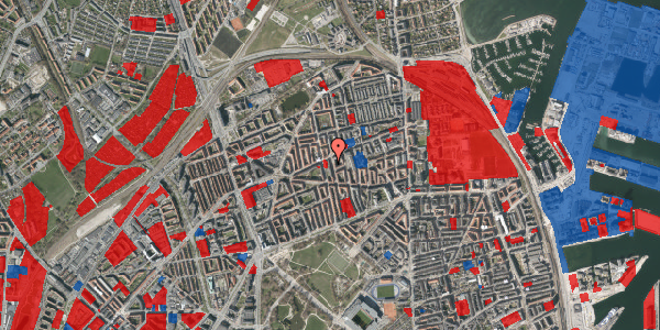 Jordforureningskort på Hesseløgade 41A, 1. th, 2100 København Ø